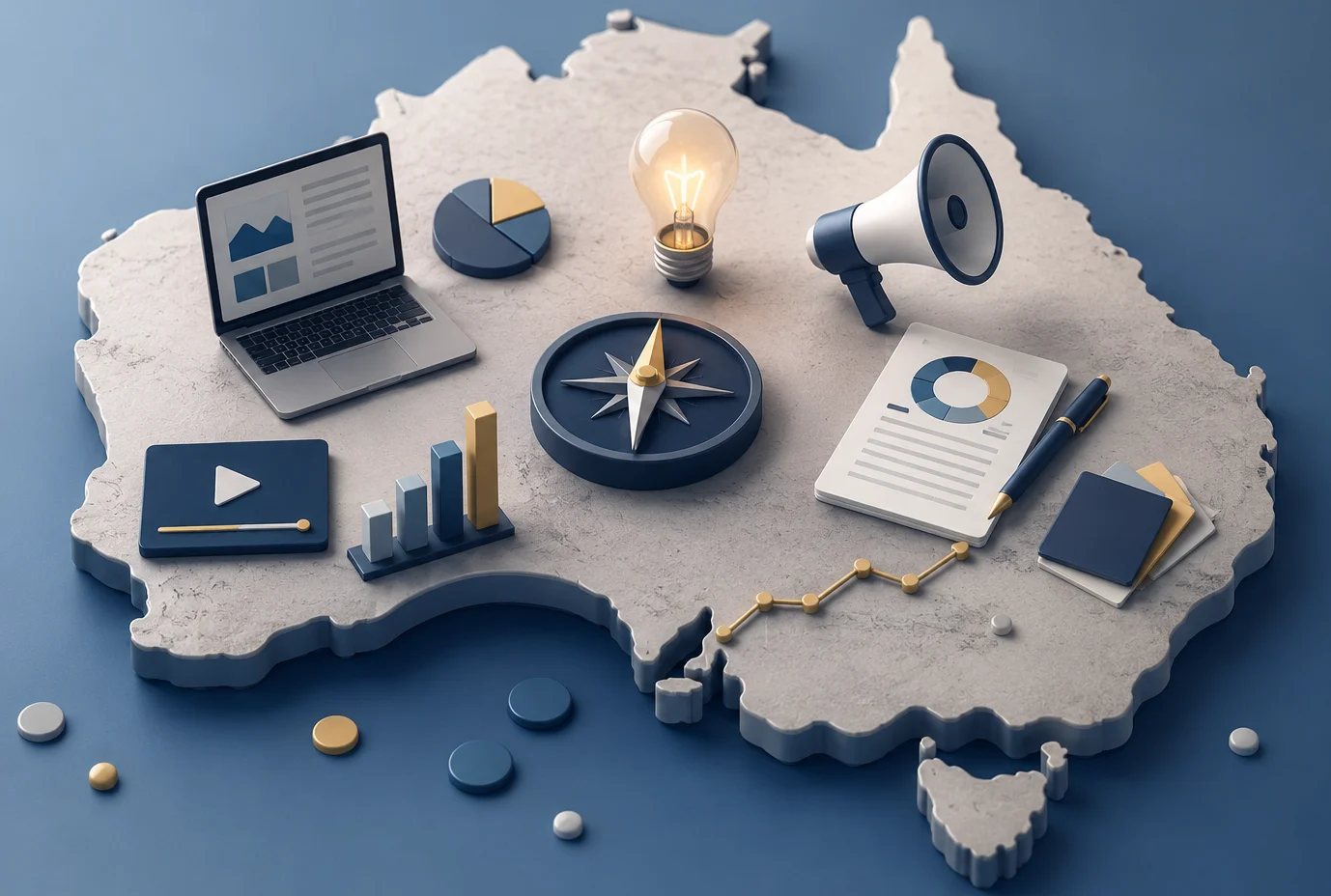 Australia content marketing agency comparison illustration.
